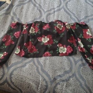 Charlotte Russe floral crop top